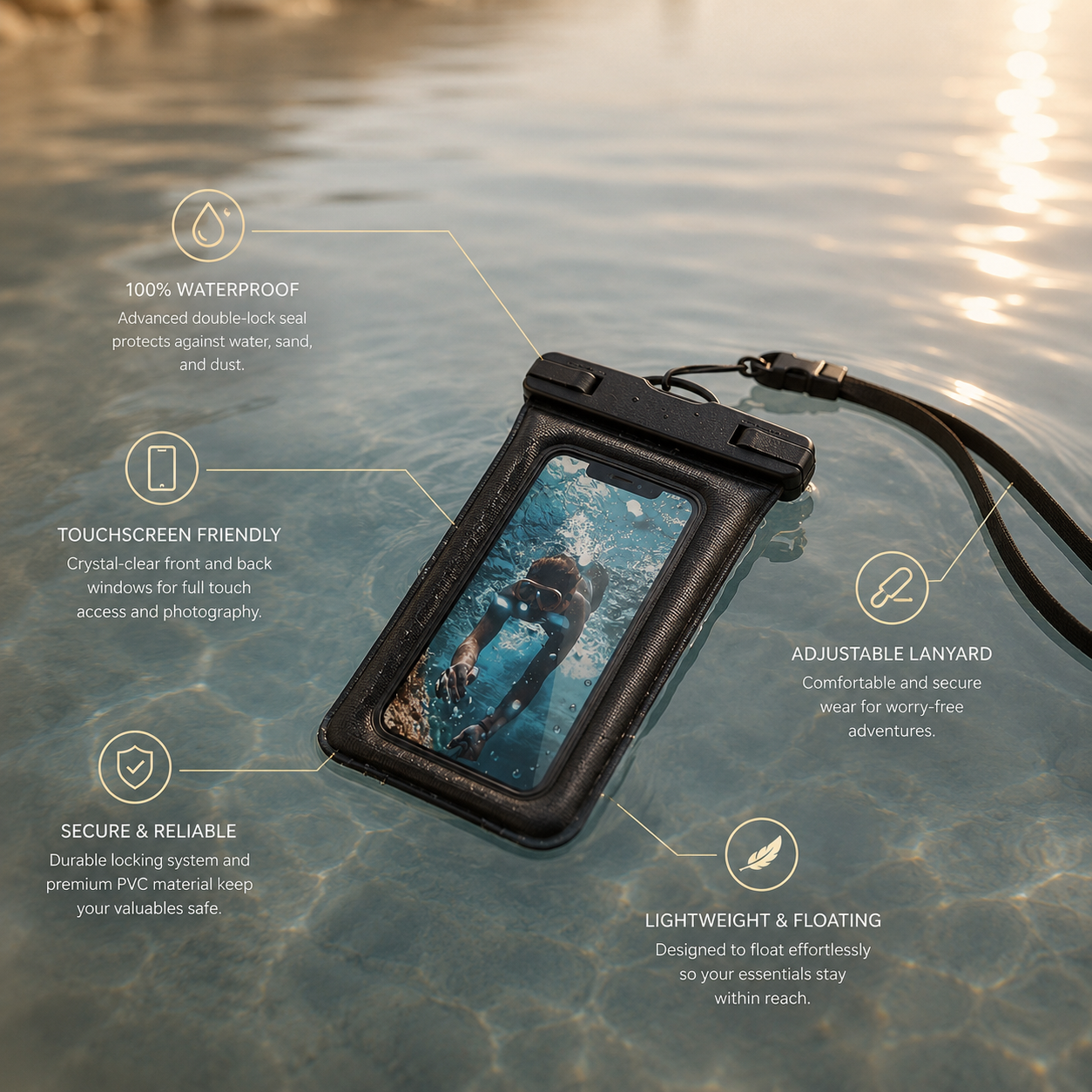 SolSeal PVC Waterproof Phone Bag