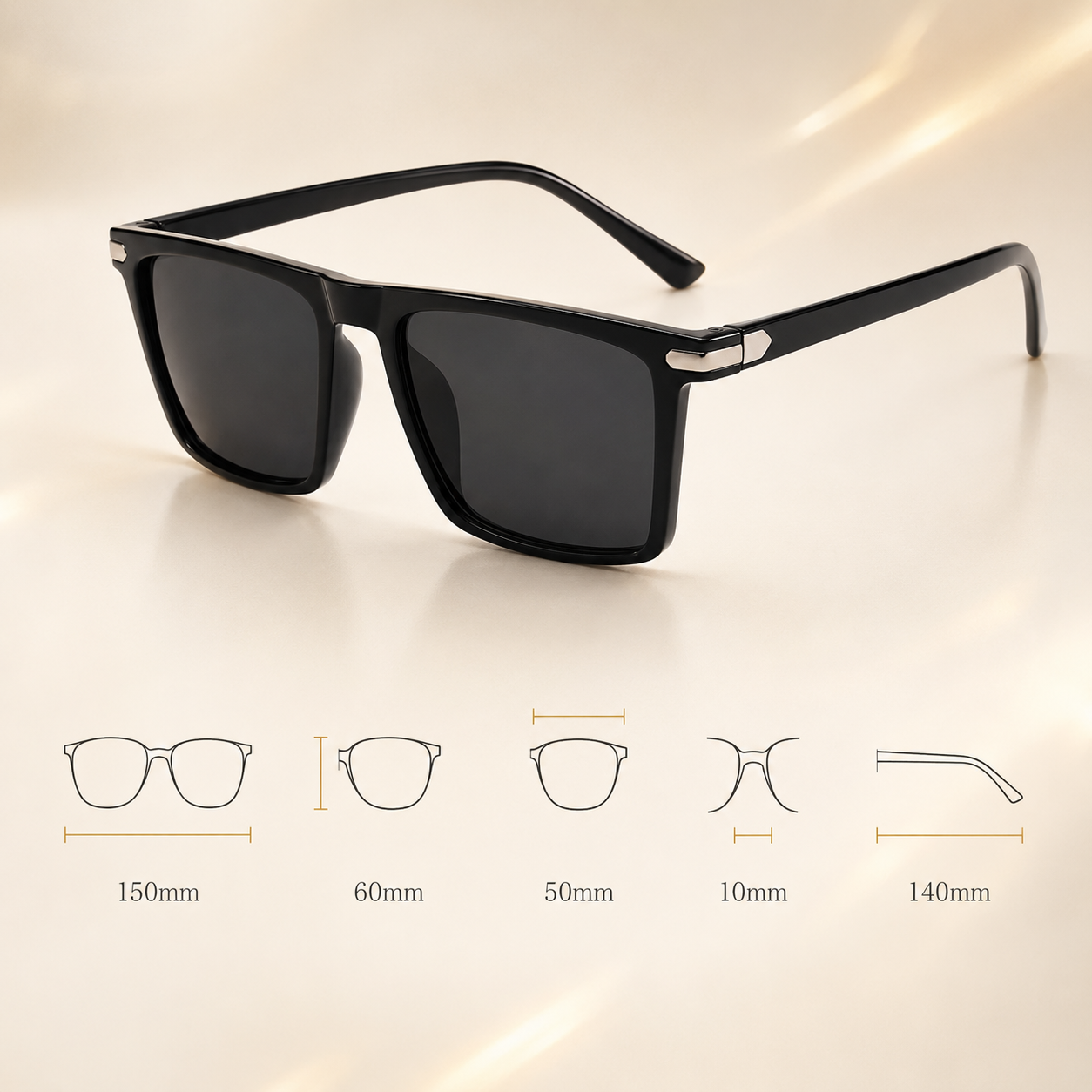 SolShade Oversized Sunglasses (Men)