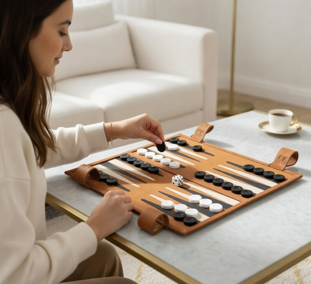 Rollable Luxury Backgammon Set