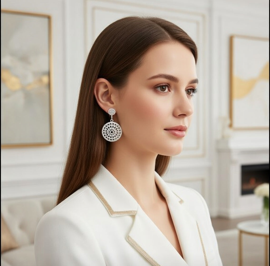 Elara Sterling Round Drops