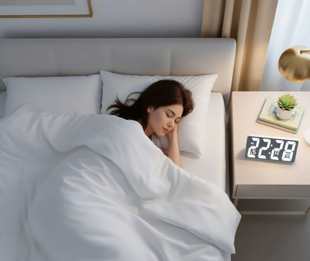 MirrorGlow LED Alarm Clock